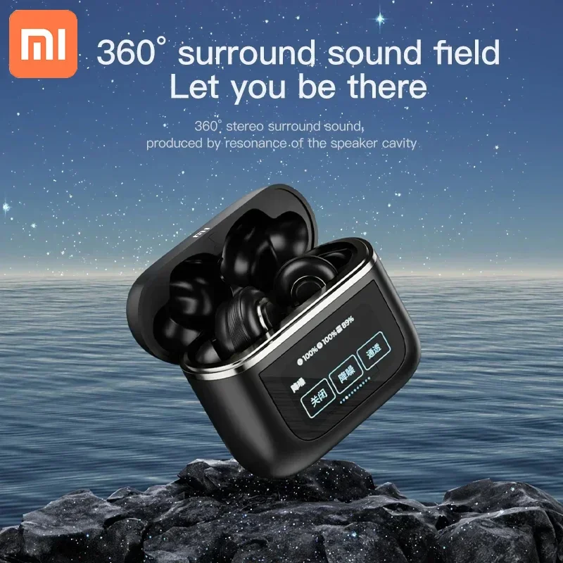 

NEW V8 PRO LCD TWS Earphone True Wireless Bluetooth Noise Cancelling Headphone In Ear Touch Screen Headset With Mic Earbuds