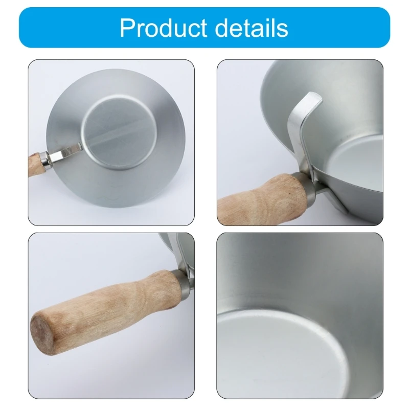 Q2Q4 Mud Pans Mud Board Pans Smooth Rustproof Manual Tool Heavy Duty Plastering