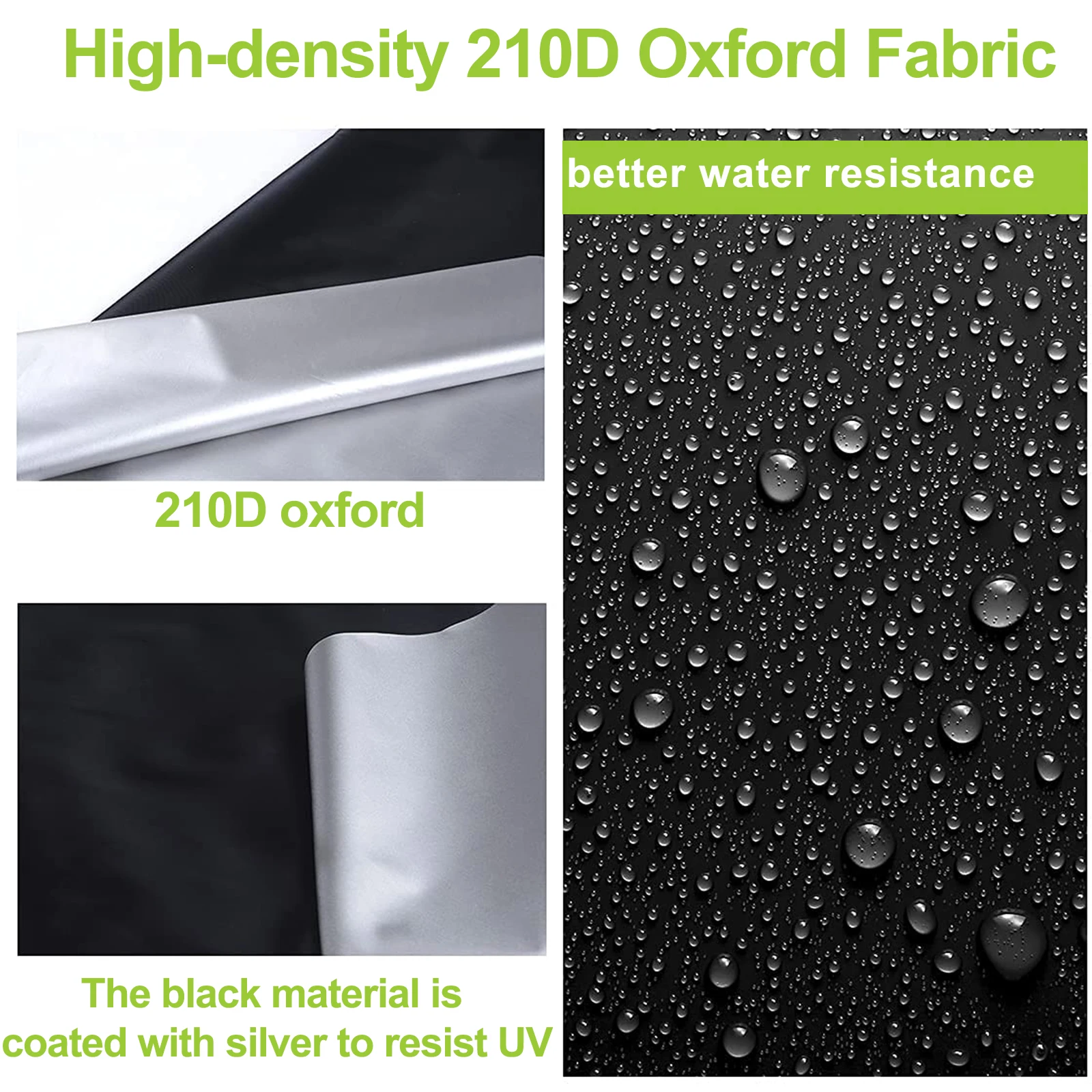 Golf Cart Cover 210D Waterproof Universal Fits Most Brand 2/4 Passenger Sunproof Dustproof Outdoor Zipper