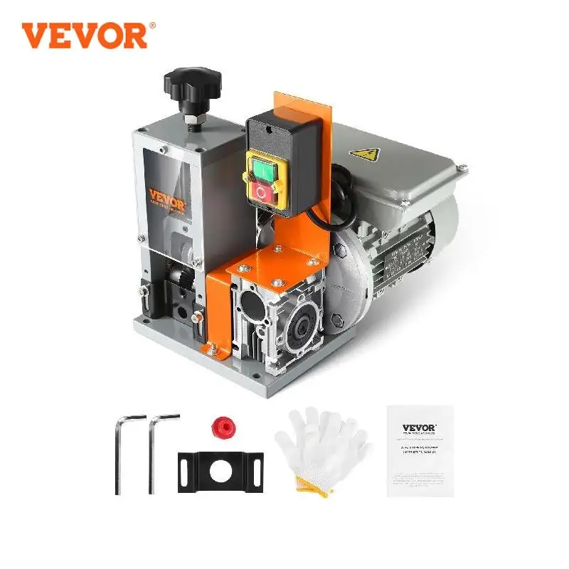 VEVOR Electric Wire Stripping Machine 1.5-25mm Cable Stripper 180W 60ft/min 3 Feeding Holes Wire Peeler Scrap Copper Recycling