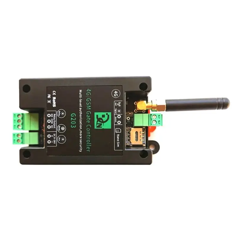 GSM 4G LTE 액세스 컨트롤러 SMS 앱 원격 제어 자동 슬라이딩 스윙 도어 오프너용 온/오프 릴레이 스위치