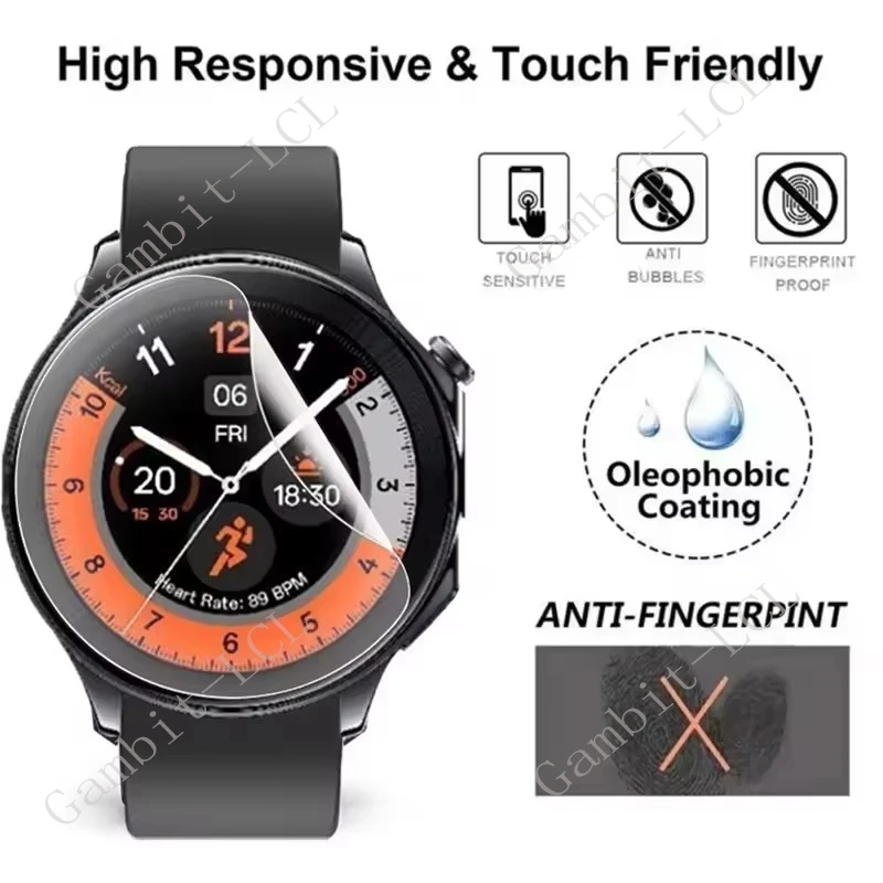 Premium HD Hydrogel Film Screen Protector for Smartwatches - Full Coverage Protection