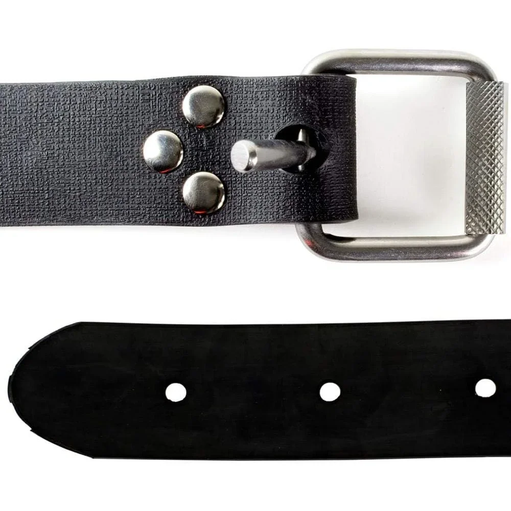1.3m Silicone Dive Weight Belt with 316 Stainless Steel Roller Buckle, Cuttable for Scuba Diving Spearfishing 3