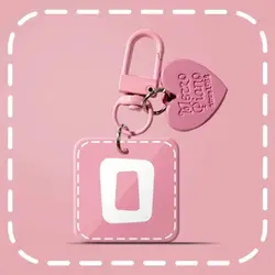 Pink Heart - Shaped Creative Pendant Keychain - Girly Handbag Accessory & Top Birthday Gift (Letter O)