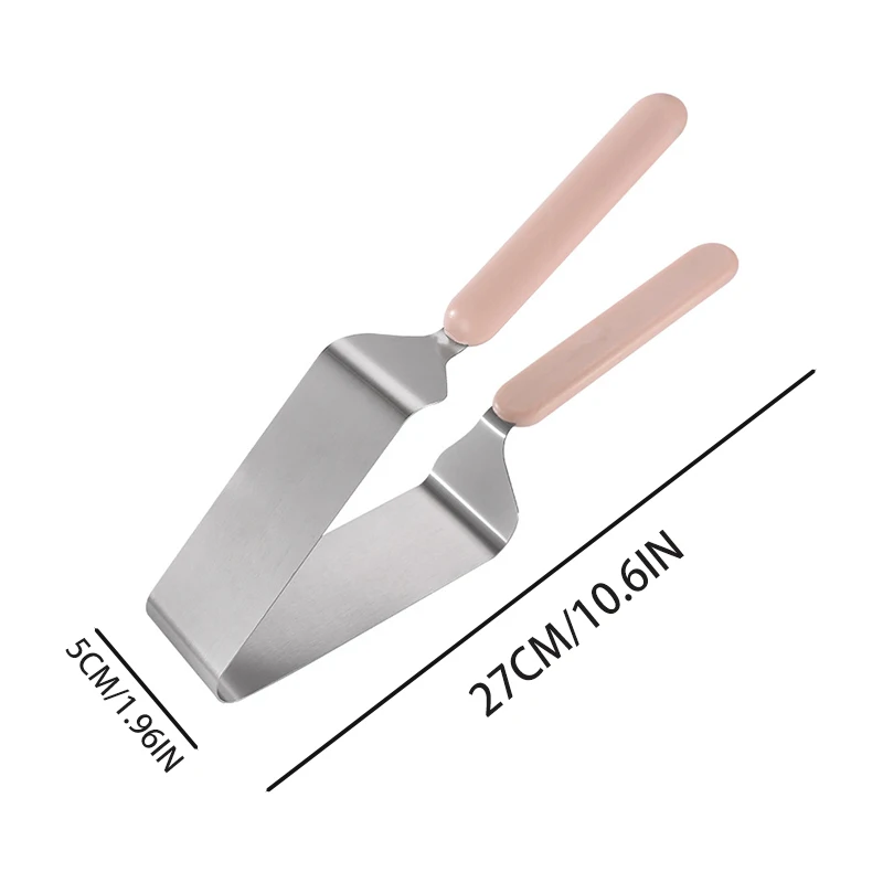 Stainless steel cake cutting cake dividing knife equalizer triangle cutting piece clip