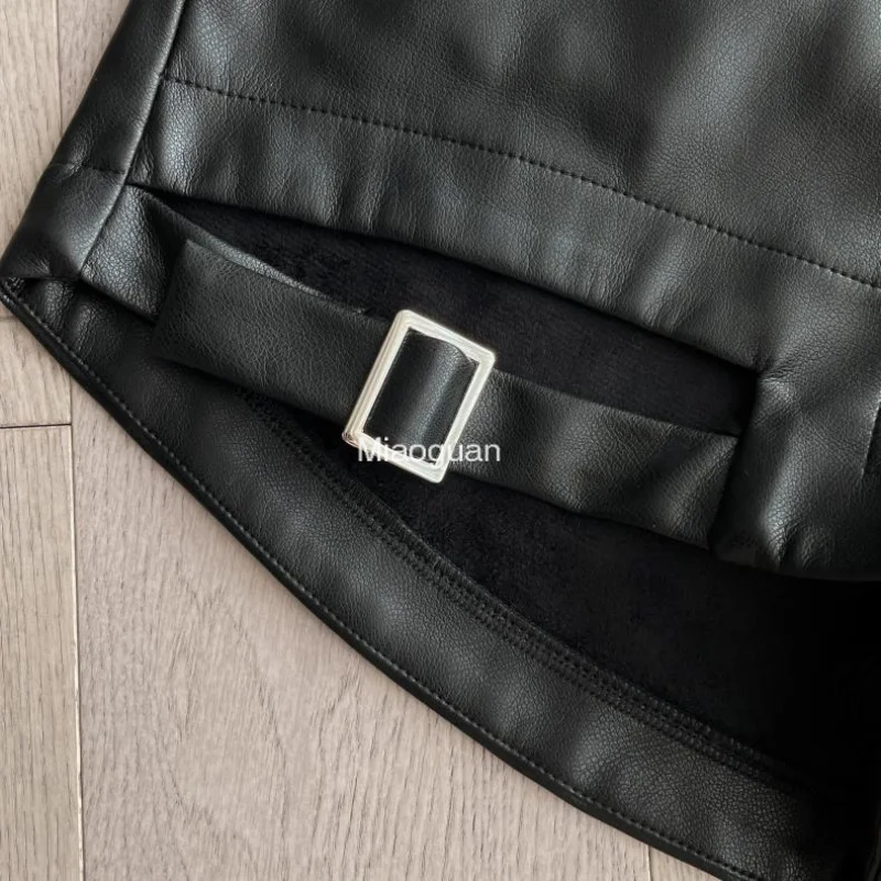 Sexy Party Black Pu Leather Shorts Women\'s Autumn and Winter Tight Gothic High Waist Shorts Street Fashion NEW Hot Girl Outfit