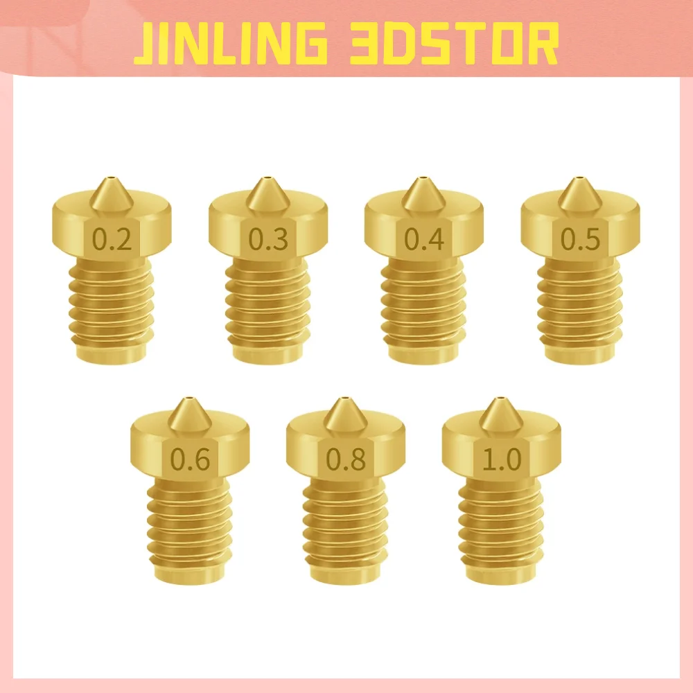 

3D Printer Parts V5 V6 M6 Threaded Nozzle Top Quality V6 Nozzle for E3D Hotend Titan Extruder Prusa i3 mk3 3D Printer Parts