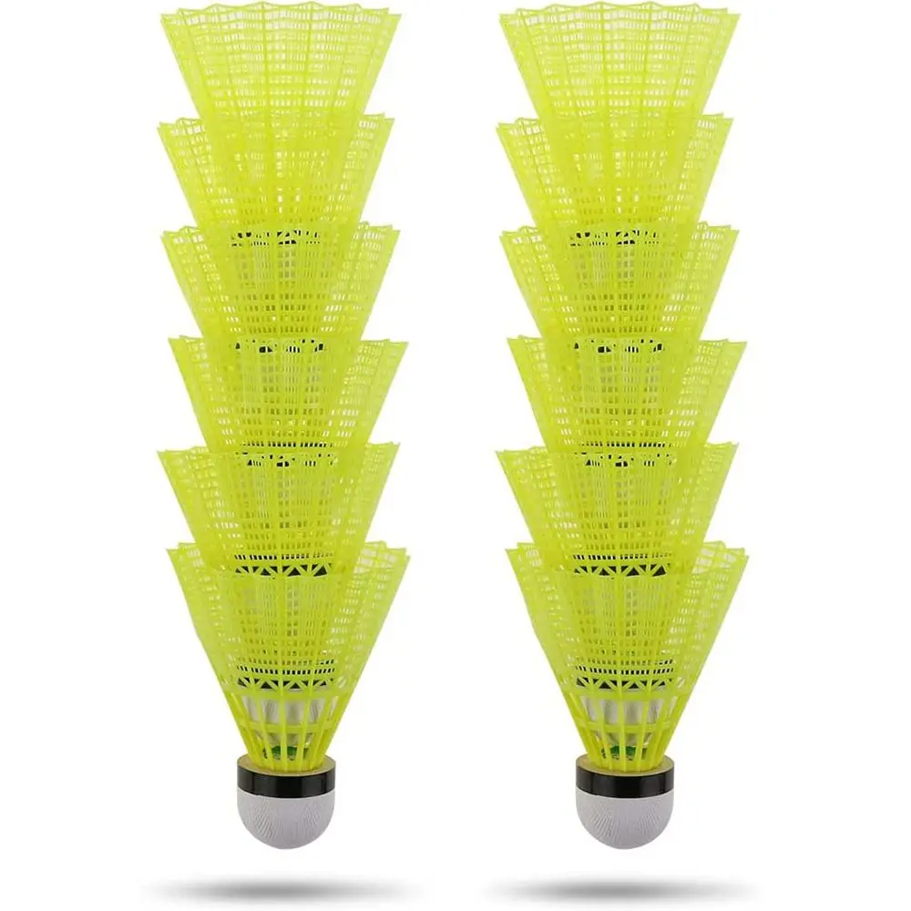 Plastic Badminton Shuttlecocks Stable Sports Nylon Badminton Indoor Outdoor Training Balls