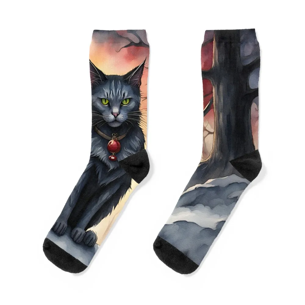 

Yule Cat Socks Stockings compression cycling bright garter Boy Socks Women's