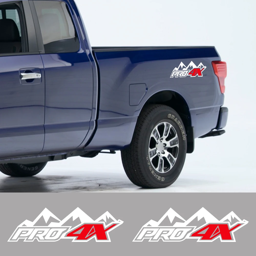 Pickup Hinten Bett Side Decals Lkw Grafik Pro 4X Auto Vinyl Decor Aufkleber  Abdeckung Für Nissan Navara Krieger SL ST titan Pro4X S SV - AliExpress