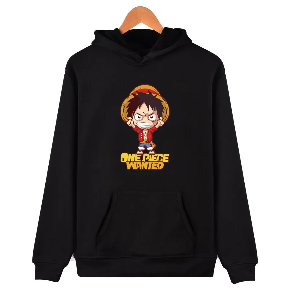 

One Piece Hooded Sweatshirt Men's Autumn and Winter Anime Peripheral Trend Fashion Teen Men and Women