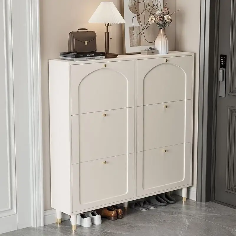 

Balcony Storage Shoe Cabinet Minimalist Wooden Shelf Space Saving Shoe Cabinet Luxury Meubles Chaussures Livingroom Furniture