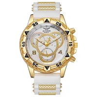 Montre-bracelet à quartz analogique pour homme, bracelet en silicone, montres de sport, mode 5