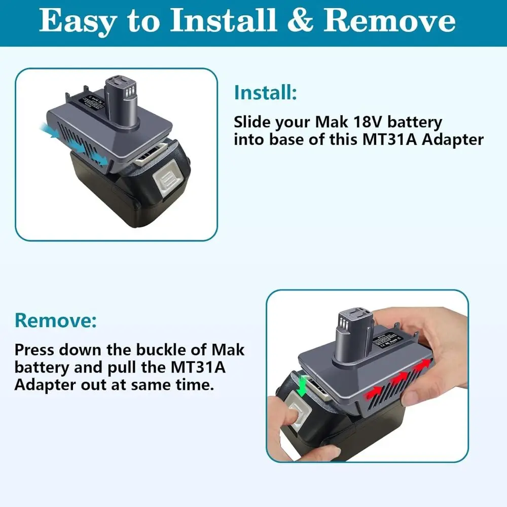 Accessories 18V Battery Adapter Universal Multi-functional Vacuum Charger Li-ion Battery Converter for Dyson
