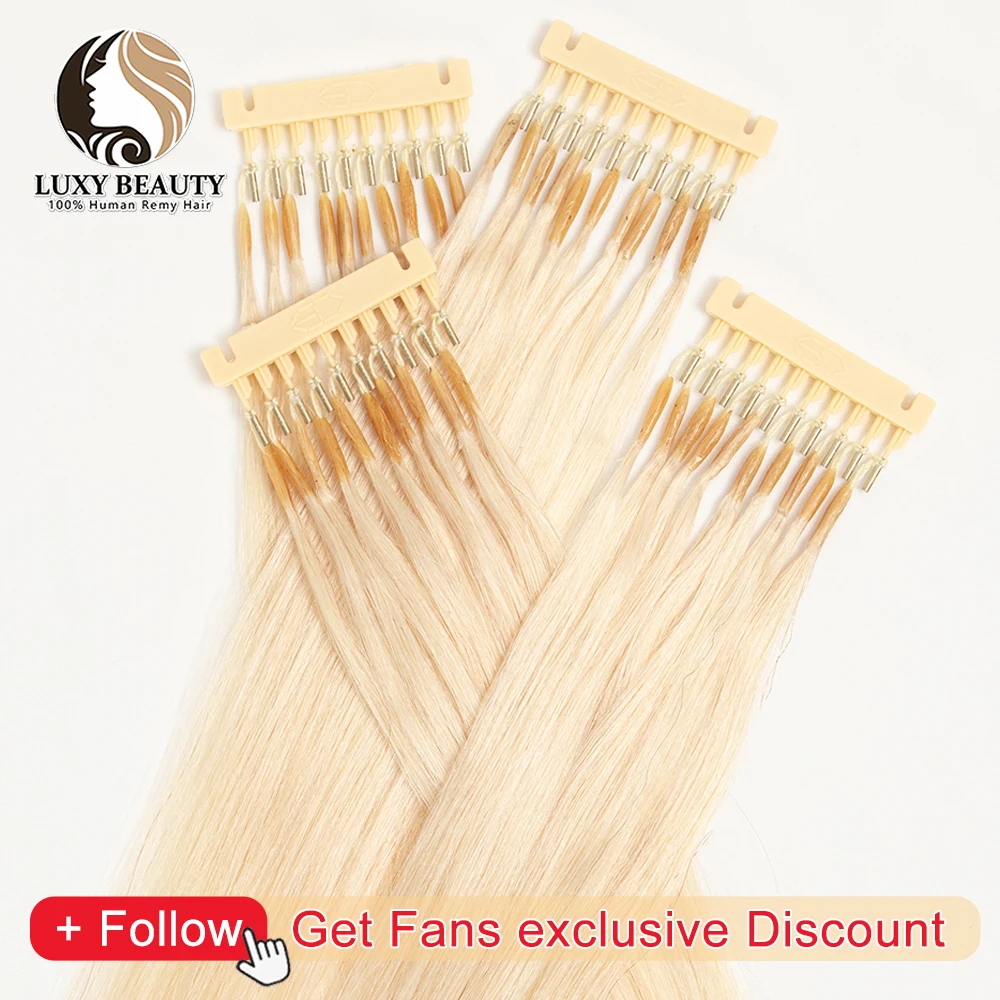 6D-1 Hair 100% Human Hair Virgin Extensions Fast Install Straight Extensions 6D 0.5g/strand 16 20 24 Inch #60 1B Brown