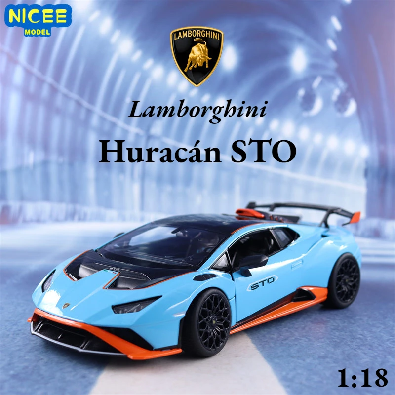 118 Huracan Sto Sports Car High Simulation Diecast Car