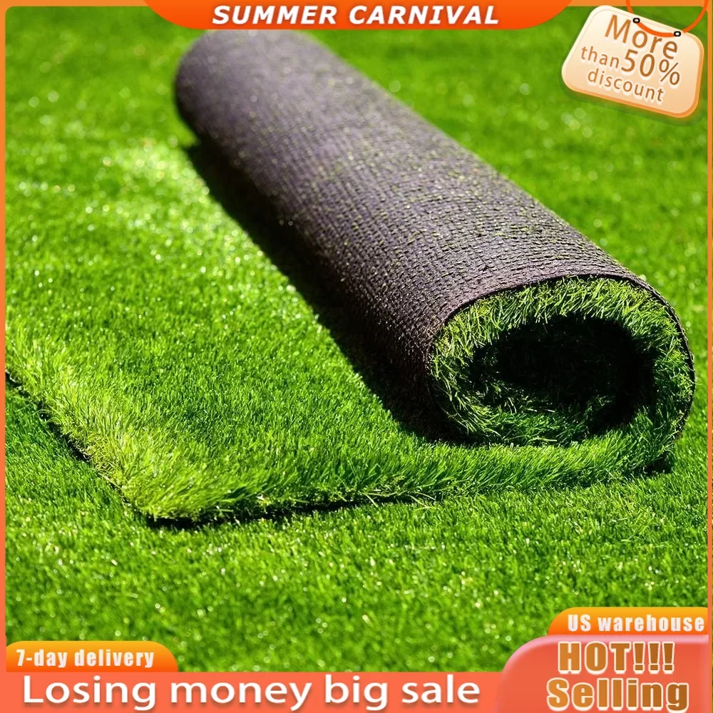 

Artificial Grass 6.5 FT x 10 FT ( 65 Square ft)Synthetic Thick Lawn Astro Turf Carpet Perfect for Indoor/Outdoor Fake Grass Rug
