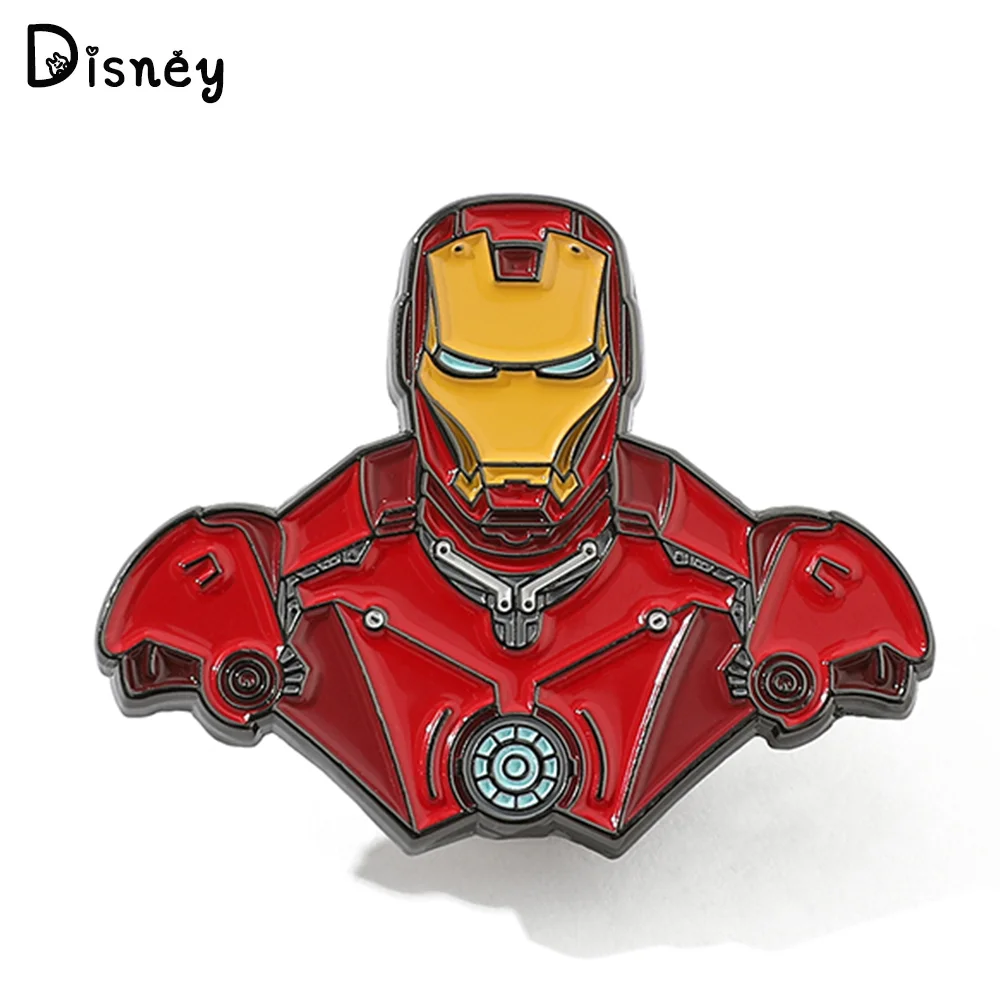 Marvel Superhero The Avengers Iron Man Spilla Iron Man Mask Badge Metal Pin Abbigliamento Zaino Pin Accessori Gioielli Regali