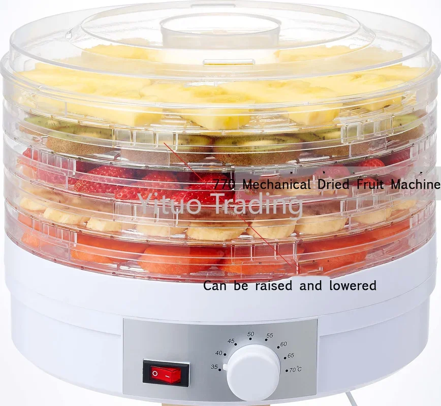 350W Transparent Dried Fruit Air Dryer with 5-layer Capacity, Food, Vegetables, Meat, Medicinal Materials, Pet Food, Fast Dryer