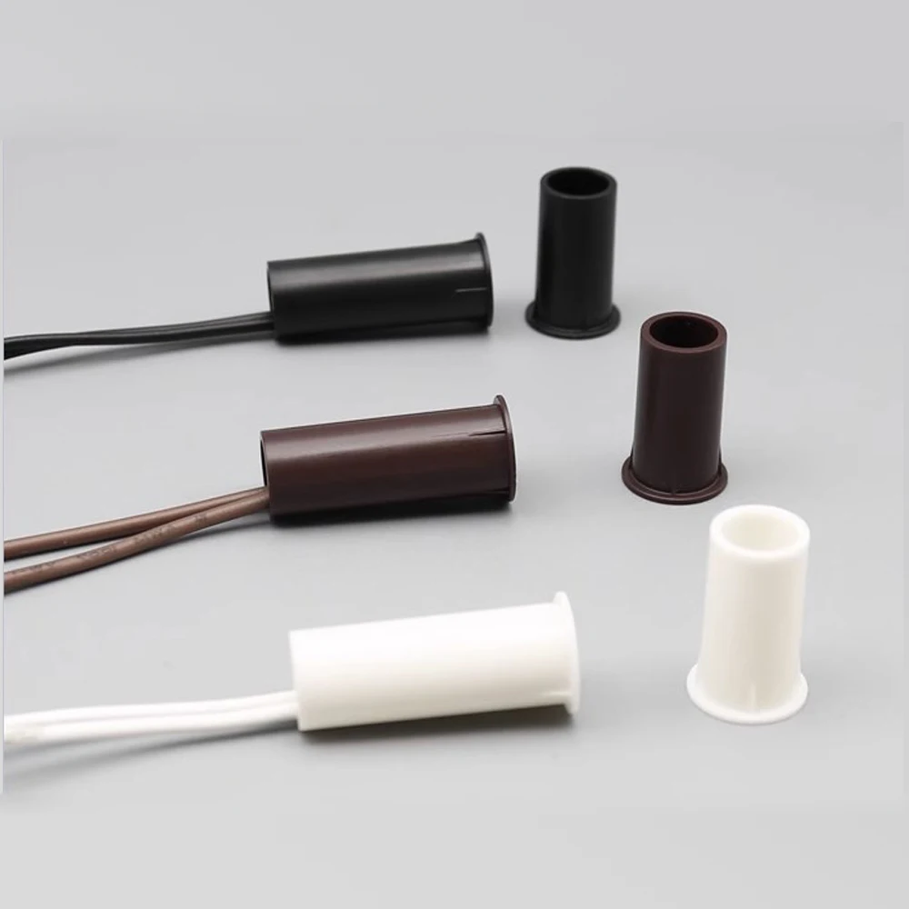 20 Pz/Borsa Home Security Wire Magnet Sensor Door Window Open Alarm Detector Slim Magnetic Reed Switch Nc No Dry Contact