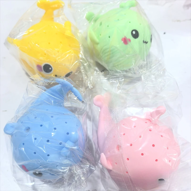 Giocattoli da Bagno per Bambini, Spugna Assorbente a Forma di Balena, Giocattoli Antistress, Gioco d'Acqua Estivo per Bambini, Giocattolo Morbido per Bambini - immagine 3