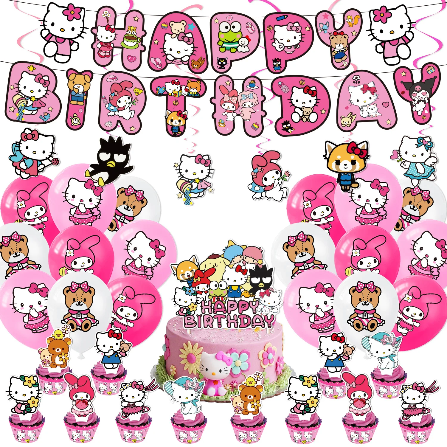 SanrioaccessoriesKawaiiHelloKittythemebirthdaypartyanimefigure