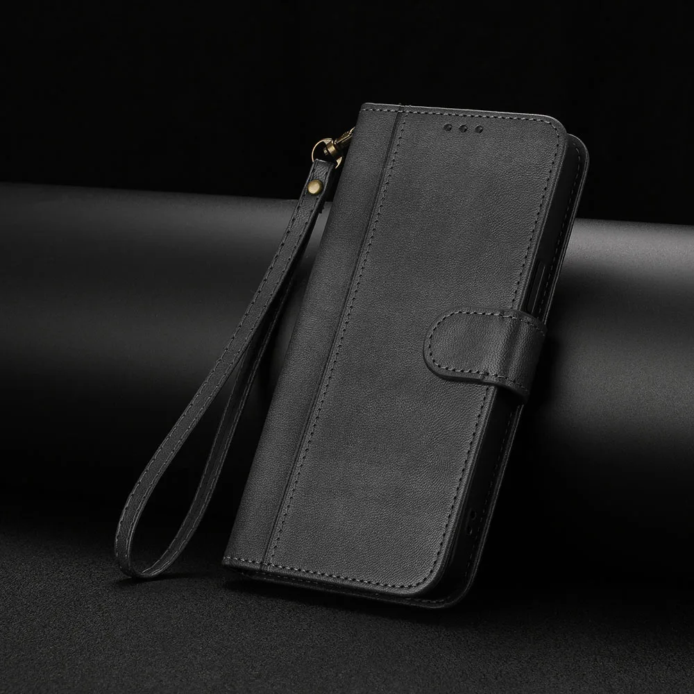 Leather Wallet Flip Case - Elegant Phone Back Cover