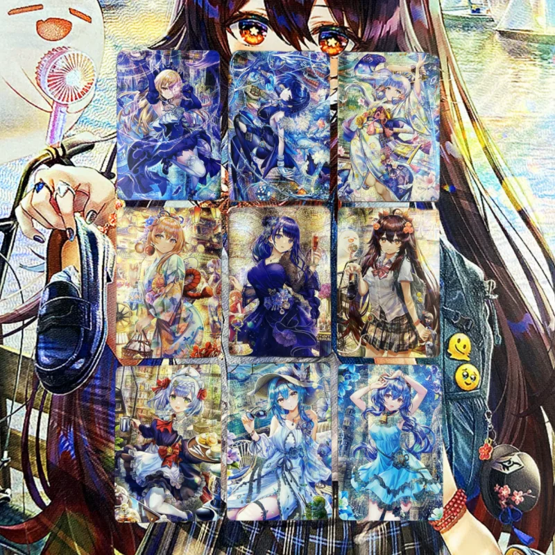 

9 шт./набор, карточки для девочек из аниме «Genshin Impact Yoimiya Eula»