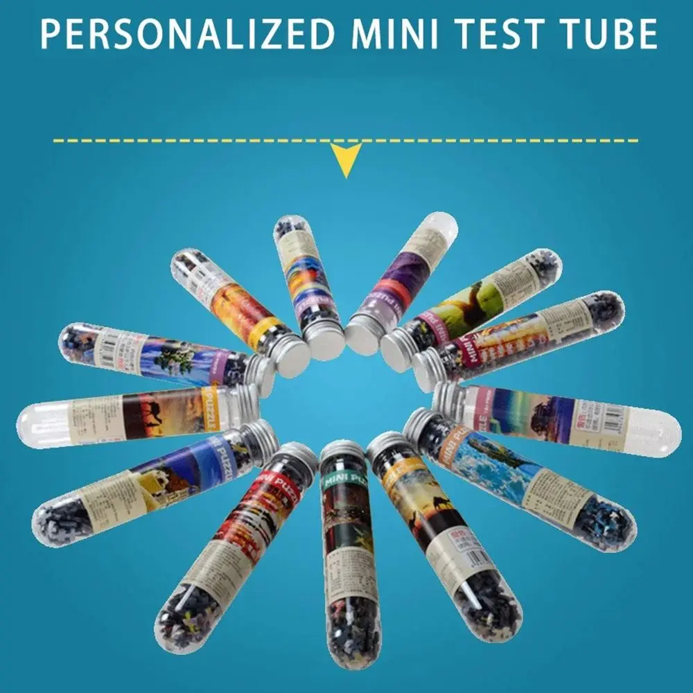 150PCS/Set Creative Oil Painting Jigsaw Puzzles Gifts Mini Oil Painting Jigsaw Test Tube Family Educational Toys Adult Children jigsaw puzzles wooden jigsaw puzzles educational puzzles mini jigsaw puzzle test tube puzzle