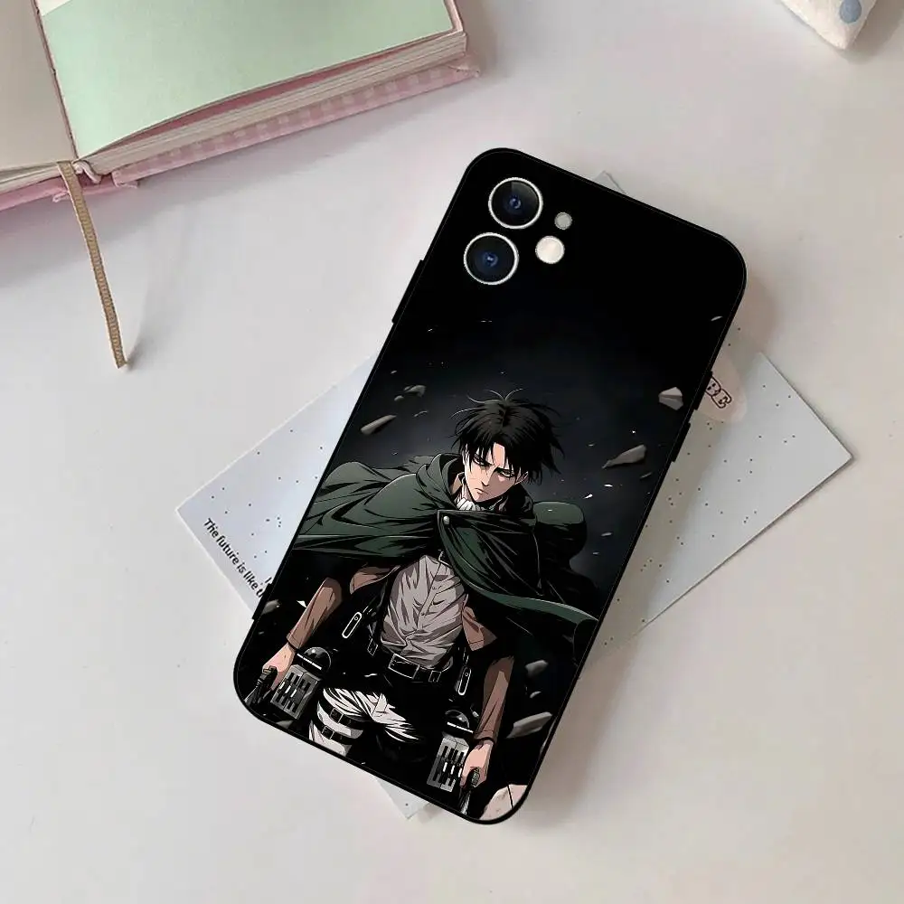 Levi Ackerman Attack On Titan Black Phone Case