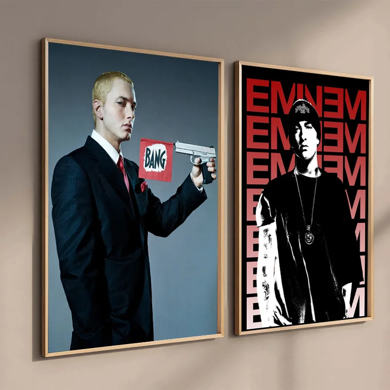 Eminem Posters 8 Mile Poster Hip Hop Rapper Singer Eminem Poster Canvas  Painting Home Decor Wall Art For Living Room Bedroom - AliExpress