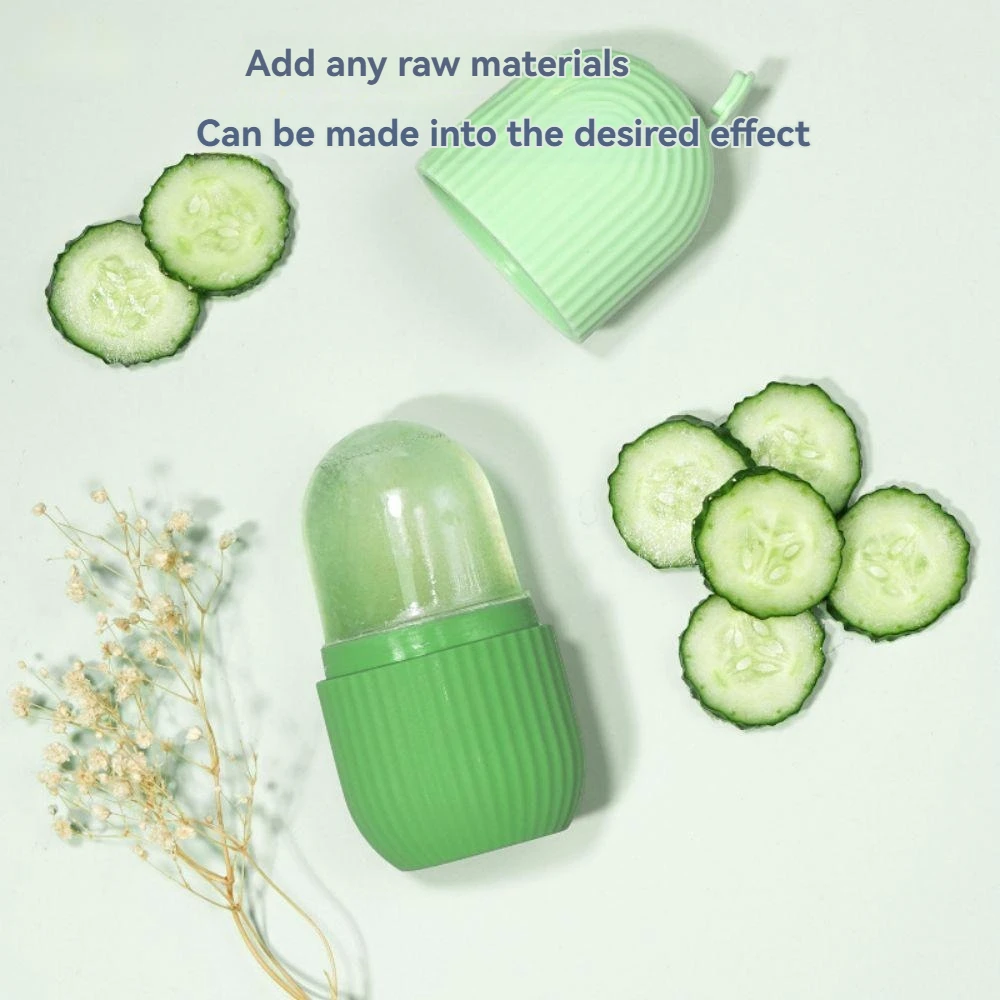 실리콘 다이아몬드 모양의 얼굴 얼음 격자 쉘 패턴, 얼굴 붓기 마사지, 얼굴 모공 수축, 아이스 롤러 