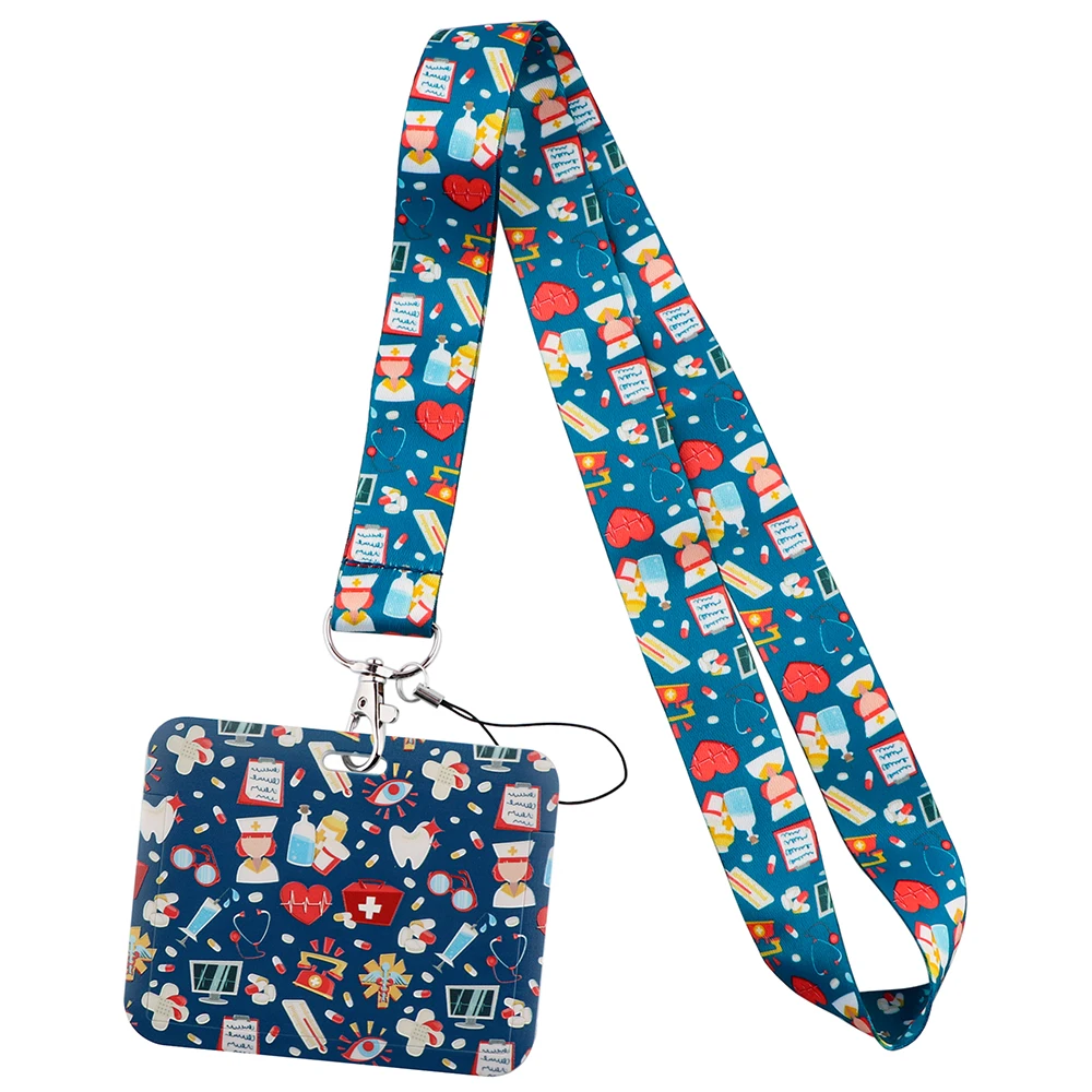 Wholesale Sakura Daisy Yoga Lanyard – Stylish Neck Strap & ID Badge Holder Accessories