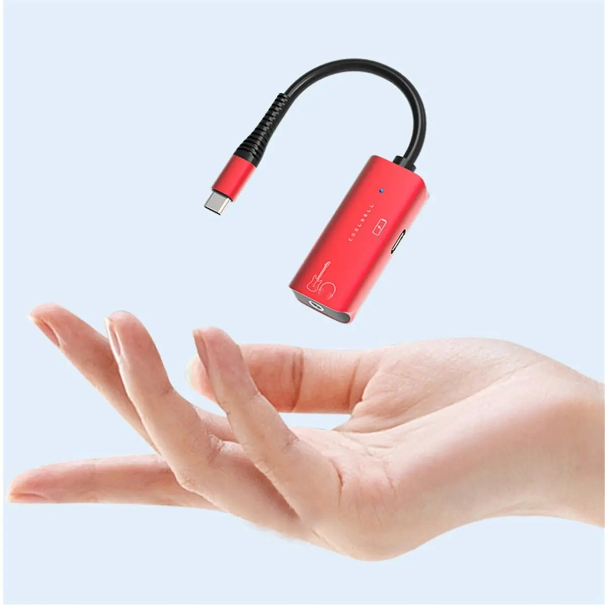 A10R 기타용 오디오 인터페이스, TYPE-C-3.5mm 기타 인터페이스(녹음용), 포켓 마이크 인터페이스