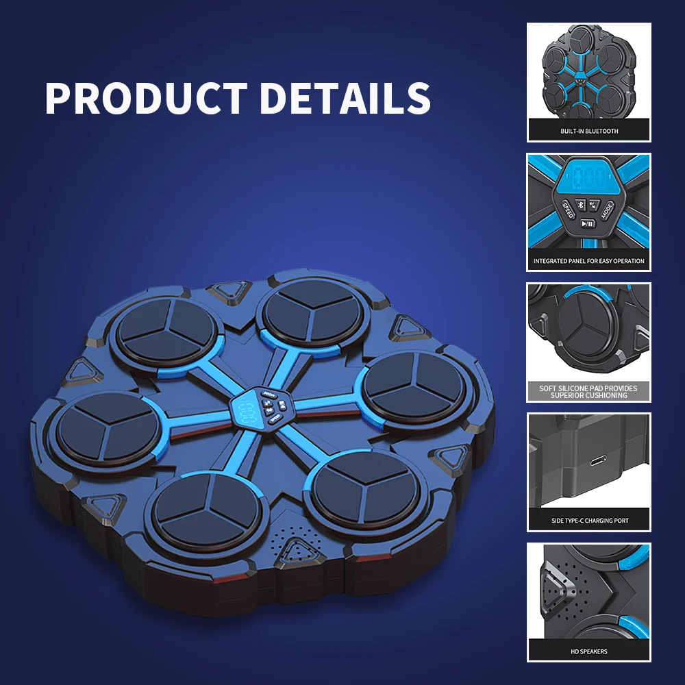 Six Target Intelligent Boxing Trainer With Wall-Mounted Children's Boxing Wall Target Boxing Machine Boxing Music Machine 5