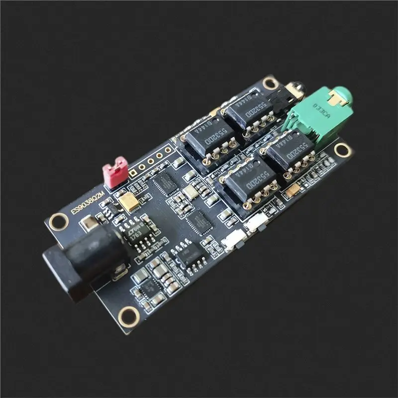 【SURPISE】ES9038Q2M 듀얼 디코딩 보드 I2S 입력 비동기 USB 모듈 ES9038은 이탈리아어 인터페이스와 통합 가능