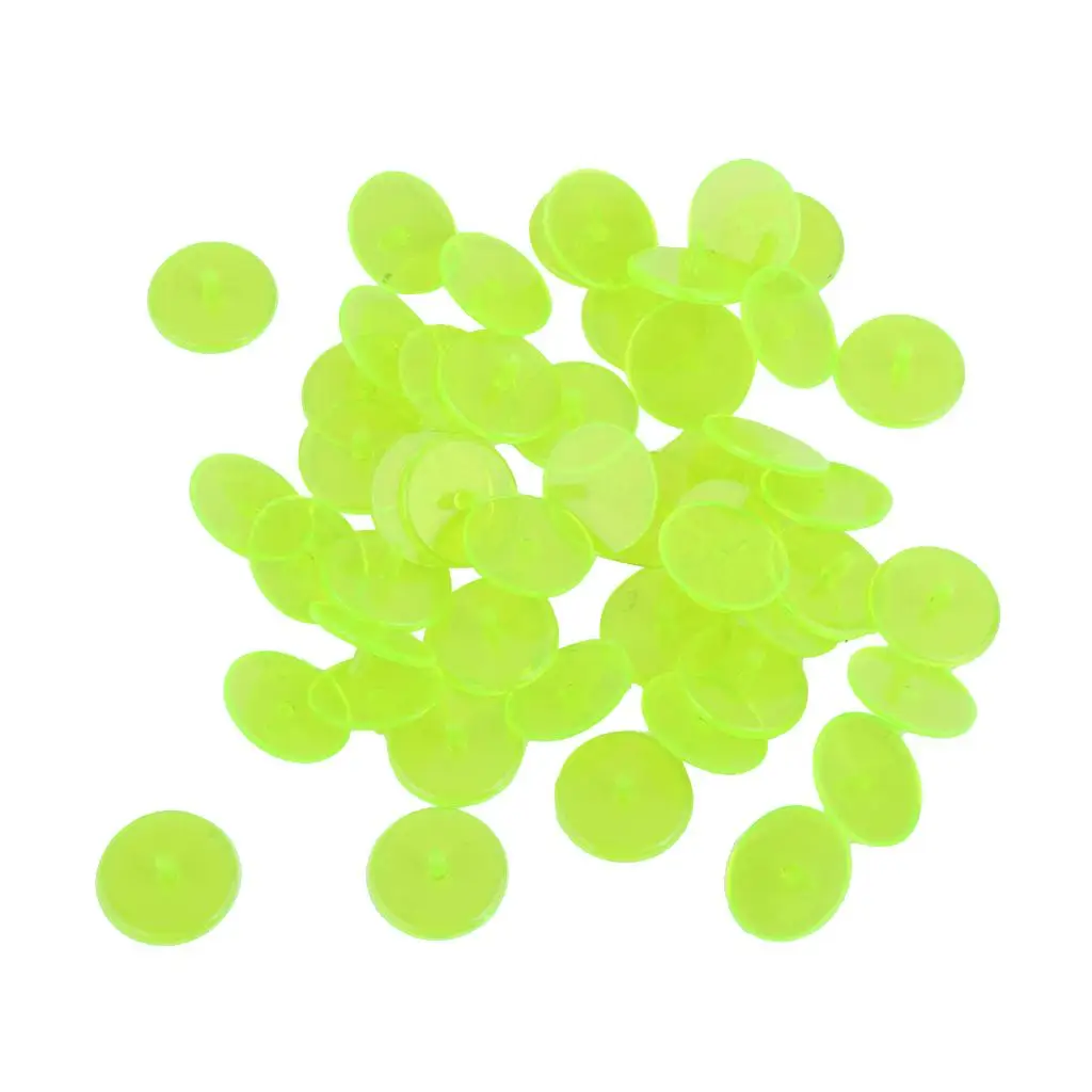 50 Pieces / Piece Plastic Round Transparent Golf Ball Marker-