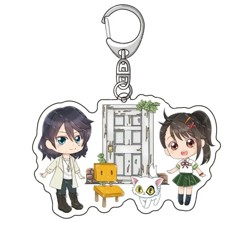 

Suzume Anime Iwato Suzume Cartoon Key Chain Cute Doll Keychain Bag Accessories Pendant Fans Decoration Key Ring Jewelry Gifts