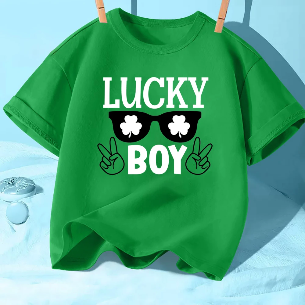 Who Need Luck When You're This Cute St. Patrick's Day Kids T-shirts Summer Short Sleeve Kids Tshirt Happy St Patricks Day Shirts 5