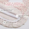 2Pcs/Set Ruffled Edge Muslin Cotton Baby Bibs Hair Bows Girls Headbands Flower Print Saliva Towel Feeding Burp Cloths Scarf 3