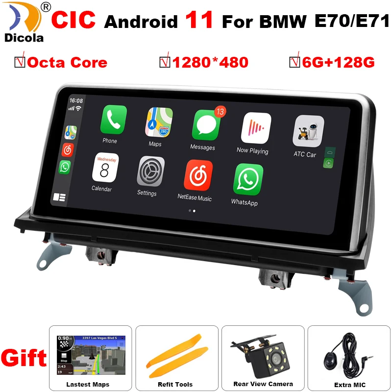 

Android 11 Car DVD Player For BMW X5 E70 X6 E71 (2007-2013) CCC CIC OS Autoradio GPS Navigation Auto Multimedia System PC