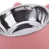 Cat Dog Bowl 15 Degrees Raised Non Slip Puppy Base Cat Food Drinking Water Feeder Tilt Safeguard Neck Pet Bowl Accessories A2