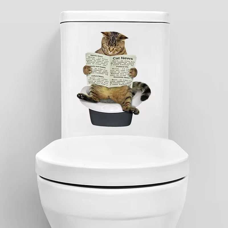 Wall Sticker Bathroom Toilet Decor Living Room Cabinet Refrigerator Home Decoration Decals D75