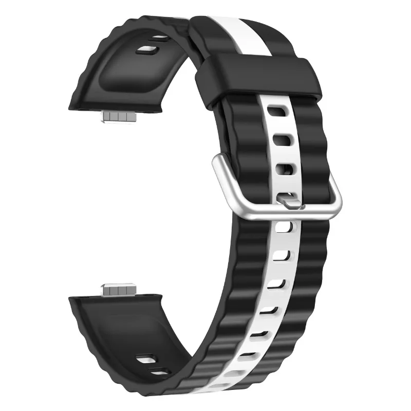 Dual-Color Breathable Silicone Sports Strap - Soft Wristband Accessory