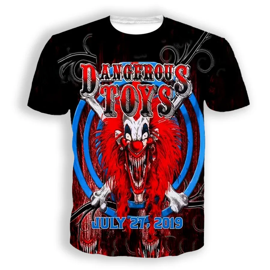 New Fashion Women/Men's 3D Print Dangerous Toys Casual T-shirts
