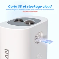 ANRAN Caméra Solaire, Caméra WiFi 2.4G, Caméras de Sécurité 2K pour la Protection de la Maison, Caméra avec Panneau Solaire et Batterie, Détection Humaine PIR, Alarme locale, Compatible Alexa, Couleur Vision Nocturne 7