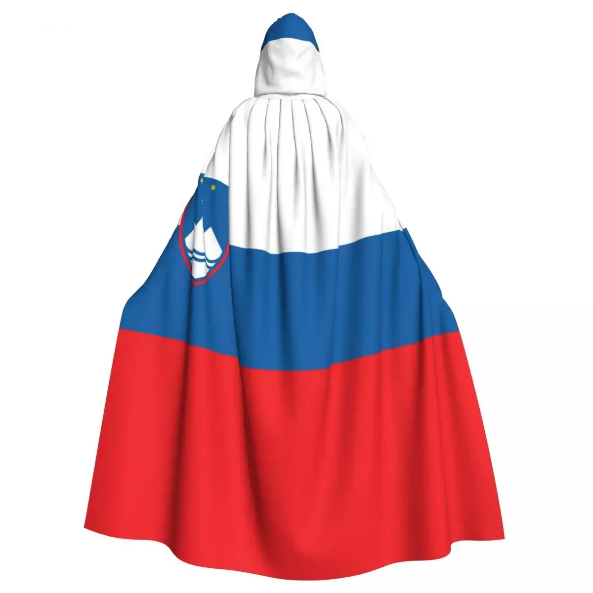 

Flag Of Slovenia Unisex Witch Party Reversible Hooded Adult Vampires Cape Cloak