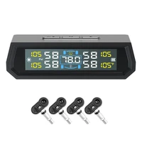 Solar/USB Powered Tire Pressure Monitoring System with 4 Sensors Tire Pressure Monitor System LCD Display for RV Sedan SUV Truck - Image 6