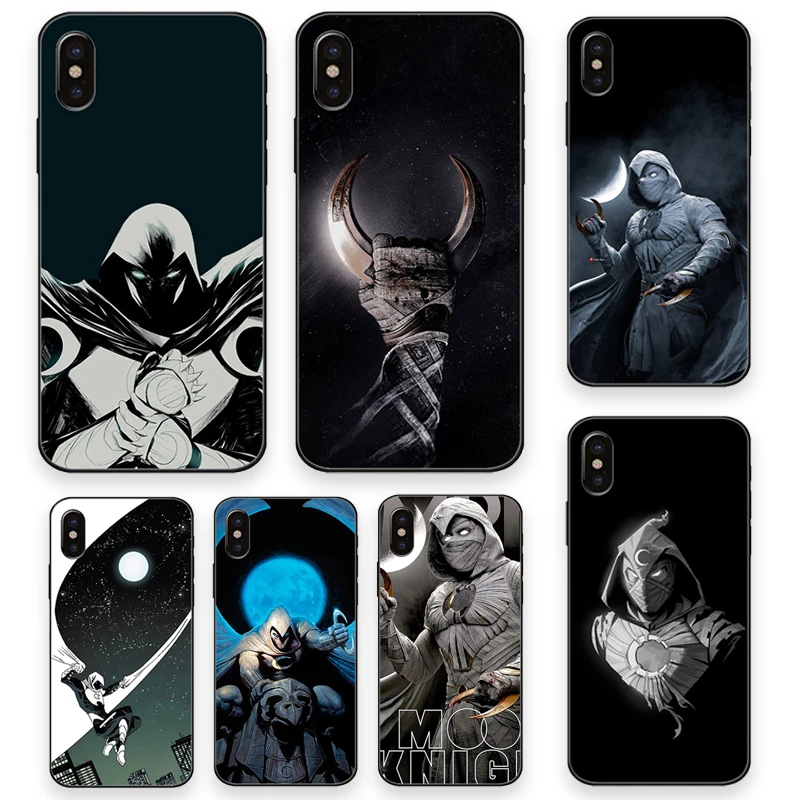 Microcomputer Plicht in stand houden Disney Marvel Moon Knight Series Phone Case For Iphone 11 12 13 Pro Max 6s  7 8 Plus Xs Xr Soft Phone Cover Back Shell Fans Gift - Action Figures -  AliExpress