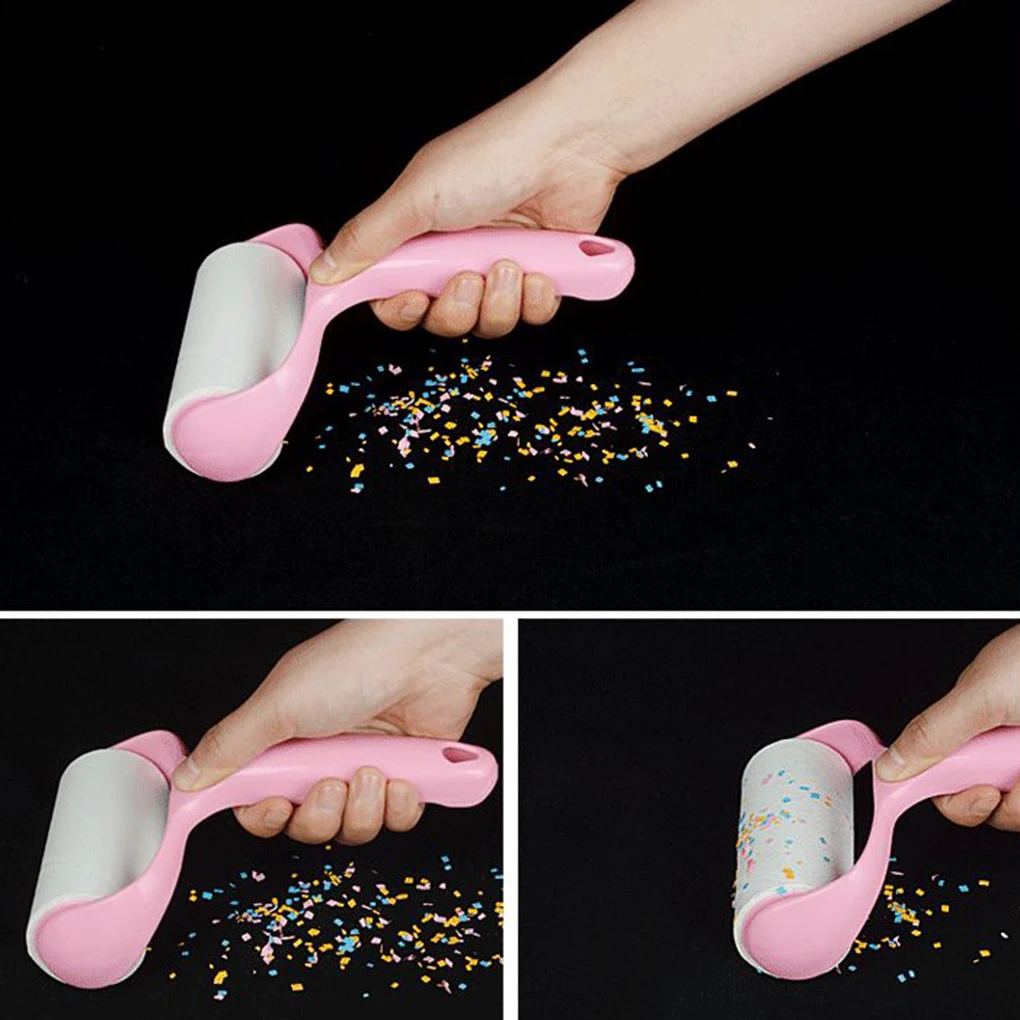 Lint Rollers Pet Hair Remover Dust Roller Clothes Carpet Sticky 10cm Roll Brush Kit |